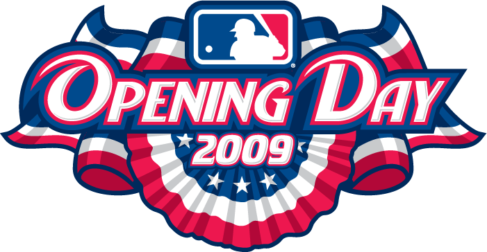 MLB Opening Day 2009 Primary Logo iron on transfers for T-shirts